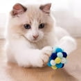 thumbnail image 3 of Cat Toys Interactive Pom Poms Woolen Yarn Rattle Bouncy Chew Toy For Indoor Outdoor Play Stimulate Instincts Durable Pet, 3 of 5