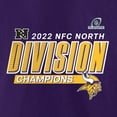 thumbnail image 4 of Men's Fanatics Purple Minnesota Vikings 2022 NFC North Division Champions Big & Tall Divide & Conquer T-Shirt, 4 of 4