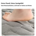 thumbnail image 4 of Alfombrilla de baño de espuma viscoelástica de alta densidad, alfombra de baño supersuave con microfibra ultra suave, base de PVC antideslizante para ducha, bañera, lavabo, inodoro, gris oscuro,, 4 of 6