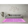 thumbnail image 3 of Ahgly Company Indoor Round Oriental Pink Modern Area Rugs, 6' Round, 3 of 4