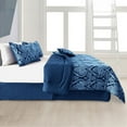 thumbnail image 5 of Lux Decor Collection 5 Piece Bedding Comforter Set - Reversible Microfiber Bed Comforter for Queen Size Bed (Queen, Navy), 5 of 8