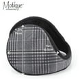 thumbnail image 4 of Motique Accessories Classic Plaid Ear Warmers Men Women Fleece-Lined Winter Earmuff - Grey, 4 of 5