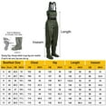 thumbnail image 3 of Dr.Fish Fishing Chest Waders Waterpoof With Boots for Man Women Youth Breathable Nylon PVC Hunting Gardening Crosswater Waders with Belts for Fly Fishing Farming Wader Size 6-13 Include Repair Kit, 3 of 7