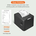 thumbnail image 3 of Portable printer,Lan Speed With Qisuo Speed With Auto Cutter Paper Bin Kitchen Thermal Usb Lan Auto Cutter Paper Receipt Printer With Auto Cutter Usb Lan Speed 80mm Thermal Usb Portable, 3 of 6
