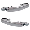 thumbnail image 3 of Rear Pair Exterior Door Handle Compatible with 2005-2009 Hyundai Tucson Chrome Without Key Hole 836502E010 836602E010 HY1520120 HY1521120 GL GLS LX Limited SE 25TH Anniversary Edition, 3 of 5