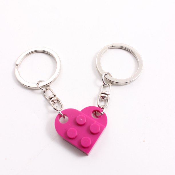 Rompecabezas personalizado llavero creativo bloques divididos empalmables amantes amor llavero