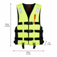 thumbnail image 2 of Adult Life Vest Featuring Fluorescent Green Fabric, Lightweight Flotation Device for Kayaking Fishing, Water Travel Gear, 2 of 5