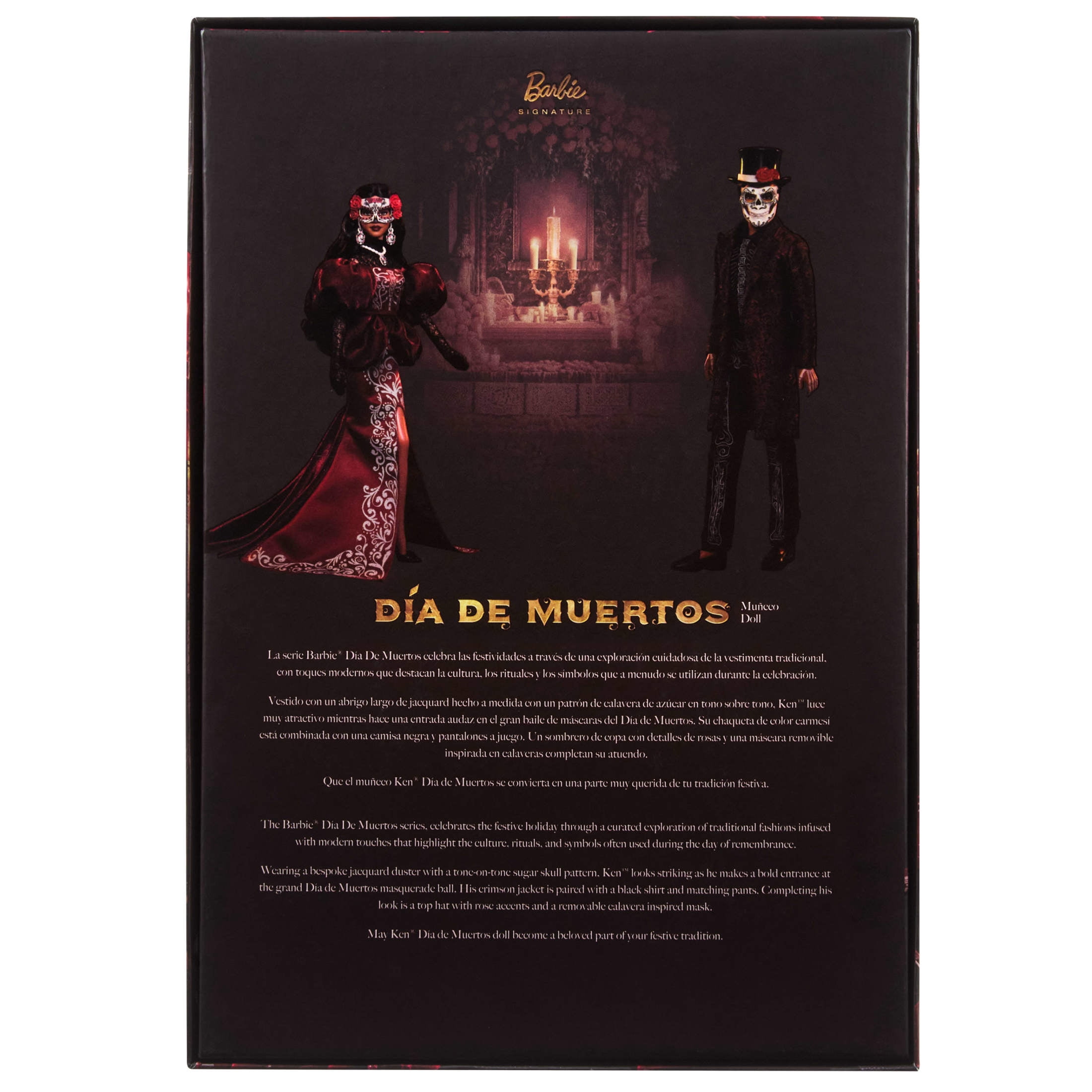 Barbie 2026 Día De Muertos Ken Doll in Knee Length Jacket and Removable Calavera Mask and Hat