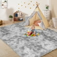 thumbnail image 5 of ZRSDIXK 8ft x 10ft Area Rug, Soft Fluffy Area Rugs for Living Room Bedroom Kids Room Decor Carpet, Light Gray, 5 of 10