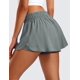 thumbnail image 2 of Shorts CRZ YOGA Split Flow 2 en 1 Cintura Alta Gris XX-S, 2 of 4