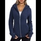 thumbnail image 1 of Sudaderas con Capucha y Cremallera para Mujer, Chaquetas de Forro , Sudaderas de Gran Tamaño, Conjuntos de Moda de Otoño, Suéteres, Ropa de Invierno. Azul Marino S, 1 of 9