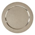 thumbnail image 5 of Saro Lifestyle Aluminum Charger Plates With Hammered Design (Set of 4) Graphite, 5 of 5