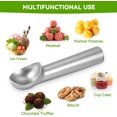thumbnail image 4 of Cuchara para helado 4 cm, cuchara para helado, porcionador de helado, ábaco para helado profesional, cuchara para crema de aluminio antiadherente (plata), 4 of 5
