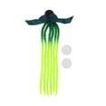 thumbnail image 1 of Accesorios de Casco de Motocicleta Decoración Trenza de Seis Hebras con Lazo para Cascos de Motocicleta Bicicleta Esquí Amarillo Fluorescente Verde Pegamento PU 1 Juego, 1 of 6