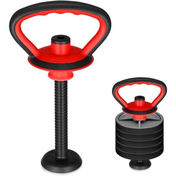 Adjustable Kettlebell Handle with Base Nut Set for Dumbbell Grip Home Gym Training