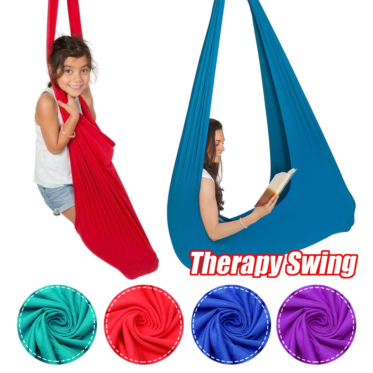 Details about   Kids Therapy Swing Cuddle Hanging Hammock with Autism ADHD Aspergers Sensory z