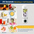thumbnail image 4 of Portable Juice Maker Blender for Shakes Smoothies 700ML 12-Blades Fast Mixing 2 in 1 Blender Personal Juicer 7.4V D, 4 of 10