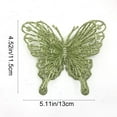 thumbnail image 3 of OEFNTAC Decorations 10pcs Christmas Butterfly Ornament 5.12x4.53in Plastic Glitter Multicolor Tree Wreath Garland Holiday Gift Box Party Decor Xmas Decorations, 3 of 7