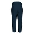 thumbnail image 3 of DecSea Pantalon de Yoga Mode pour Filles, Couleur Unie, Crop Capri Anti-Rides, 2-13 Ans, 3 of 6