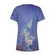thumbnail image 5 of ICHUANYI Clearance Womens Summer Printed Patchwork Buttons Short Sleeve Rround-Neck Casual Blouse Tunic Tops(Navy, L) ICHUANYI WER2023081504319, 5 of 5