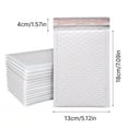 thumbnail image 1 of 100pcs White Composite Pearlescent Film Bubble Bag Logistics Express Self-sealing, 1 of 4