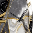 thumbnail image 3 of Designart "Marble Granite Agate with Gold Accents V" Modern Geometric Oversized Wall Clock, 3 of 5