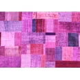 thumbnail image 1 of Ahgly Company Indoor Rectangle Patchwork Pink Transitional Area Rugs, 6' x 9', 1 of 4