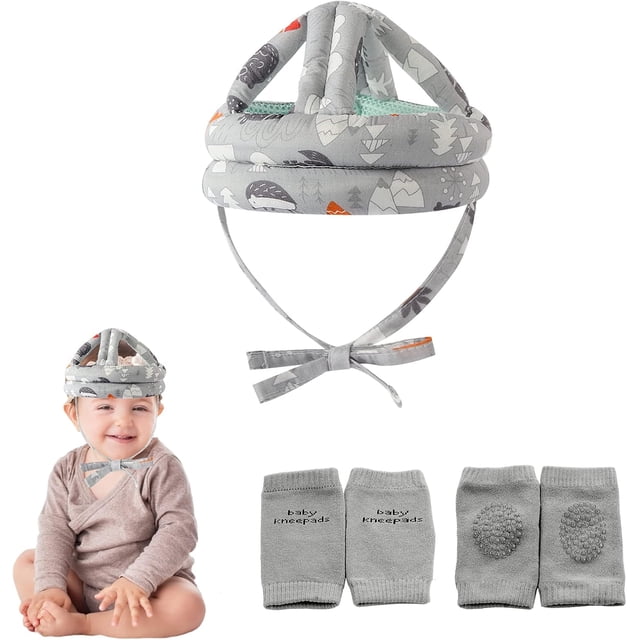 Baby Safety Helmet Infant Toddler Brehable & Adjustable Head Cushion Bumper Bonnet for Running Walking Crawling