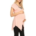 thumbnail image 3 of White Mark Women's Maternity Myla Embellished Tunic Top-Available in Plus Sizes, 3 of 5