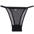 thumbnail image 3 of Bragas transparentes de M-XXL para mujer, tangas de malla de cintura baja, ropa interior de encaje Floral, lencería calada de talla grande, 3 of 5