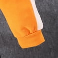 thumbnail image 5 of Nyeemya Toddler Baby Girls Sweatsuits 2 Piece Tracksuits Button-down Hoodie & Sweatpant Jogging Orange 7Y, 5 of 6