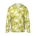 thumbnail image 1 of Balery Easter Bunny Sudadera ligera de manga larga con capucha y protección solar UPF 50+ para hombre y mujer, ideal para pesca y running-Large, 1 of 7