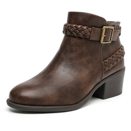 

Luoika Women s Wide Width Ankle Boots Mide Heel Extra Wide Winter Boots.