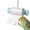 Blue, variant on Parrot Rolling Paper Play Toy with Hanging Chain – Bird Shredding Chew Toy, Refillable Paper Roll, Adjustable Stainless Steel Hook, Safe PP Shell for Small To Medium Birds