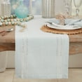 thumbnail image 3 of Saro Lifestyle Leno Stripe Elegance Table Runner, 3 of 5