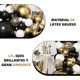 thumbnail image 3 of Yanonmyfd globos azul,Globos de Cumpleaños 129Piezas,globos metalicos decoracion,Kit de Globos Rosas para Cumpleaños,Hombre,Despedida de Soltera,Baby Shower (Oro negro 001),rosa042, 3 of 14