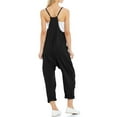 thumbnail image 3 of Women's One Piece Romper Sleeveless V Neck Jumpsuit with Pockect, 3 of 6