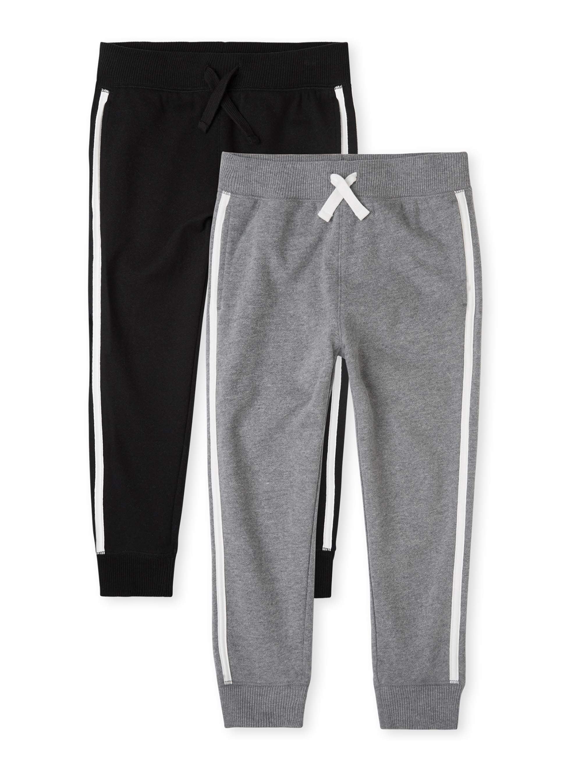 The Children's Place Boys Side Stripe 2-Pack Joggers, Sizes 4-16 ...