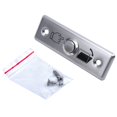 thumbnail image 2 of Botón pulsador de liberación de Salida de puerta yuxing acero inoxidable Plata, 2 of 5