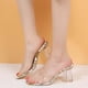 thumbnail image 4 of Sandalias de verano para mujer de estilo europeo y americano con tacón alto de cristal Wmkox8yii  hj789, 4 of 5