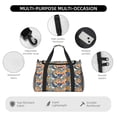 thumbnail image 4 of Disketp Fashionable Paisley Bolsa de Viaje Tipo Duffle, Bolso de Mano para Fin de Semana para Mujer, Bolsa de Gimnasio Ligera para Hombre, Esencial para Viajes, 4 of 7