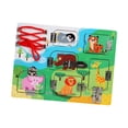 thumbnail image 2 of Tablero de actividades sensoriales de madera para niños, juguete de viaje, juguete de aprendizaje preescolar animal, 2 of 9