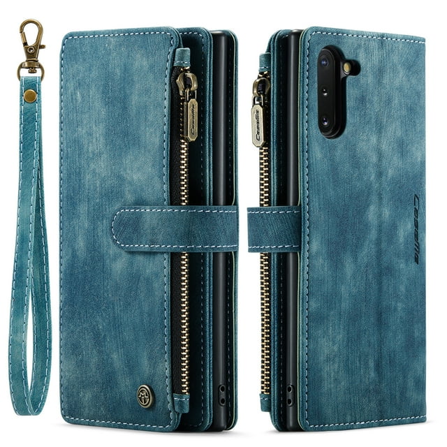 Étui Portefeuille CaseMe pour Samsung Galaxy Note 20 Ultra Note 10 Note 10 Plus, Porte-Cartes en Cuir, Support Magnétique et Fermeture Éclair