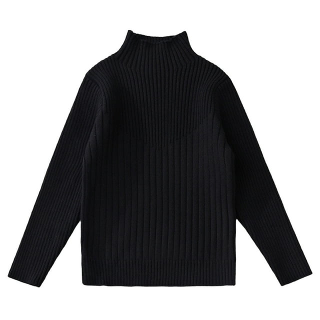 Fall and Winter New Set of Head Foreign-Style Childrens Winter Childrens Bottoming Turtleneck Sweater
