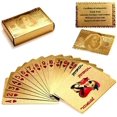 thumbnail image 1 of Premium Poker Gold Deck Of Waterproof Playing Cards For Adult - Flexible Pvc Plastic Gold Playing Card | High-Grade & Long-Lasting Poker Card With Much Better Look | Use For Party Game, 1 of 5