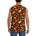 thumbnail image 4 of Disketp Autumn Leaves Sleeveless Tshirts For Men, Muscle Shirts For Men Dry Fit Tank Top-3x-Large, 4 of 8