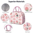 thumbnail image 4 of Lunch Bag Lunch Box for Women Reusable Insulated Lunch Bags,Water-Resistant Strawberry Pattern Cooler Lunch Tote Bag, Large Capacity for Work Travel Picnic, 4 of 6