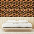 thumbnail image 3 of Ambesonne Tropical Peel & Stick Wallpaper for Home, Palm Jungle Exotic Foliage, 13"x100", Burnt Orange and Earth Yellow, 3 of 5