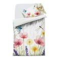 thumbnail image 2 of Flowers Butterfly Dragonfly Duvet Cover and Pillowcase Set for Single Bedding, Bedroom Accessories for Kids Teens, 2 of 5