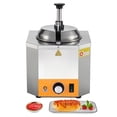 thumbnail image 2 of KFFKFF Commercial Electric Sauce Warmer, Hot Fudge Warmer,Cheese Dispenser 2.4L，86-230℉ Temp Adjustable，Stainless Steel Heated Pump Dispenser, 2 of 9